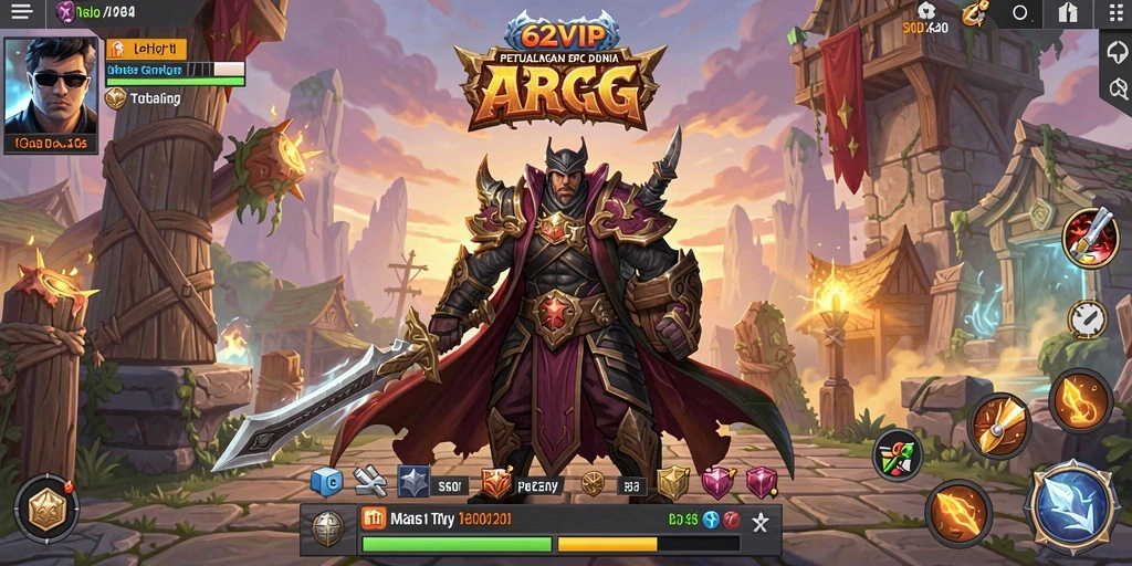 Tampilan gameplay seru dalam 62VIP yang menampilkan aksi pertempuran