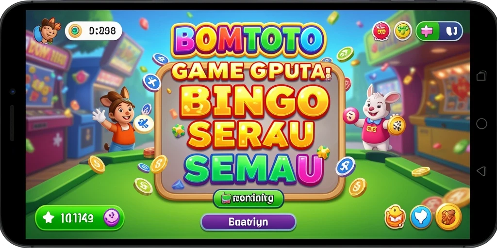 Tampilan permainan Bingo yang seru dan interaktif di BOMTOTO.