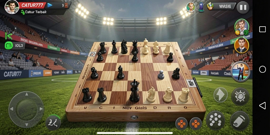 Tampilan gameplay yang menarik dalam CATUR777 menciptakan pengalaman bermain yang seru.