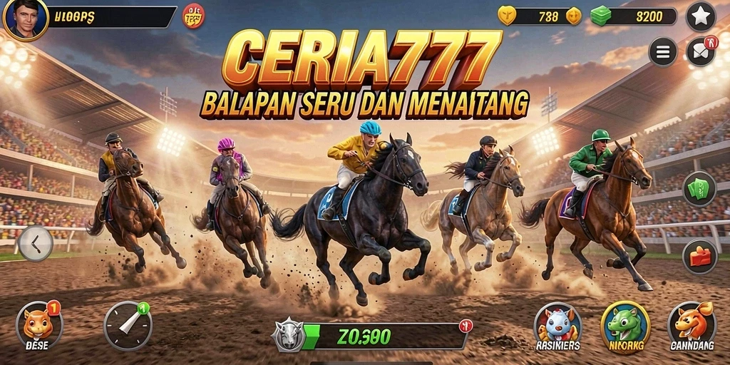 Gameplay balapan seru dengan grafis menawan di CERIA777.
