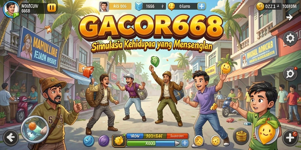 Screenshot utama GACOR668 menampilkan gameplay simulasi yang seru.