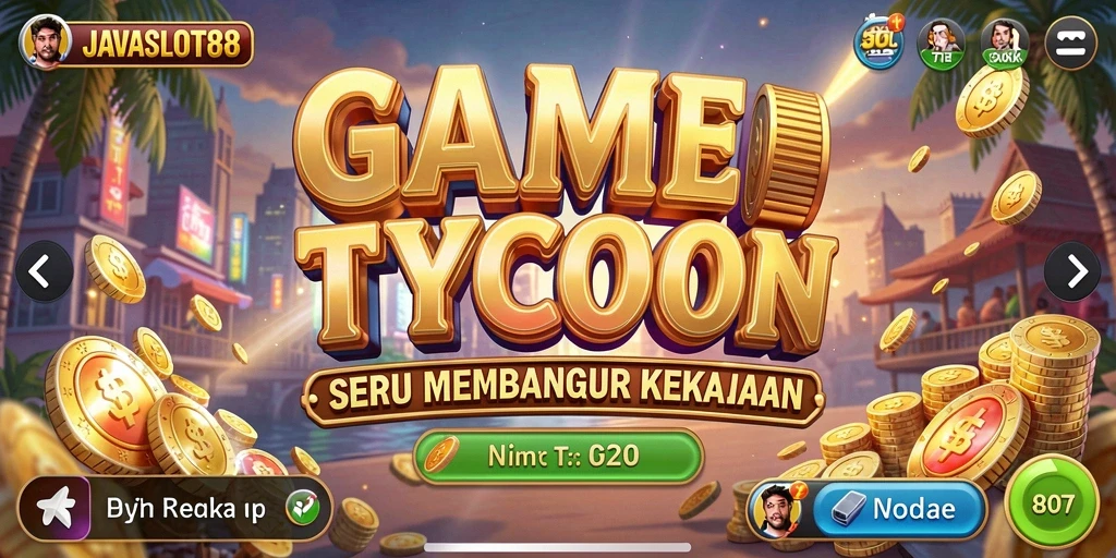 Screenshot dari gameplay seru JAVASLOT88 dengan tema Tycoon kasino.