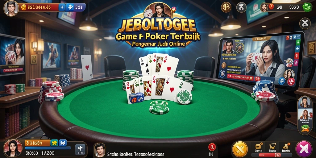 Tampilan gameplay seru di JEBOLTOGEL dengan aksi poker yang mendebarkan.