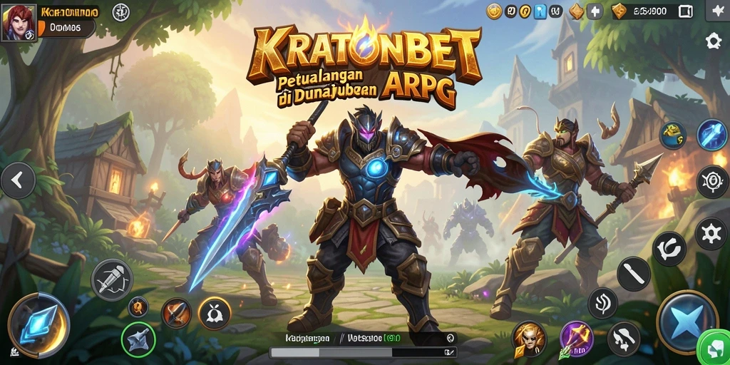 Tampilan epik dalam gameplay KRATONBET dengan pertarungan seru.