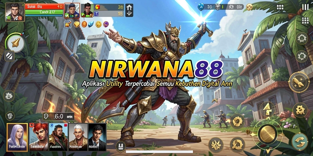 Tampilan utama aplikasi NIRWANA88 dengan fitur utility yang mudah digunakan.
