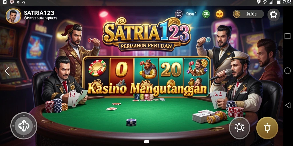 Tampilan gameplay SATRIA123 yang mendebarkan dan penuh warna.