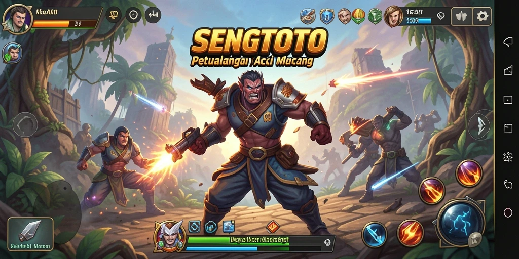 Tangkapan layar SENGTOTO menunjukkan aksi pertarungan yang menegangkan.