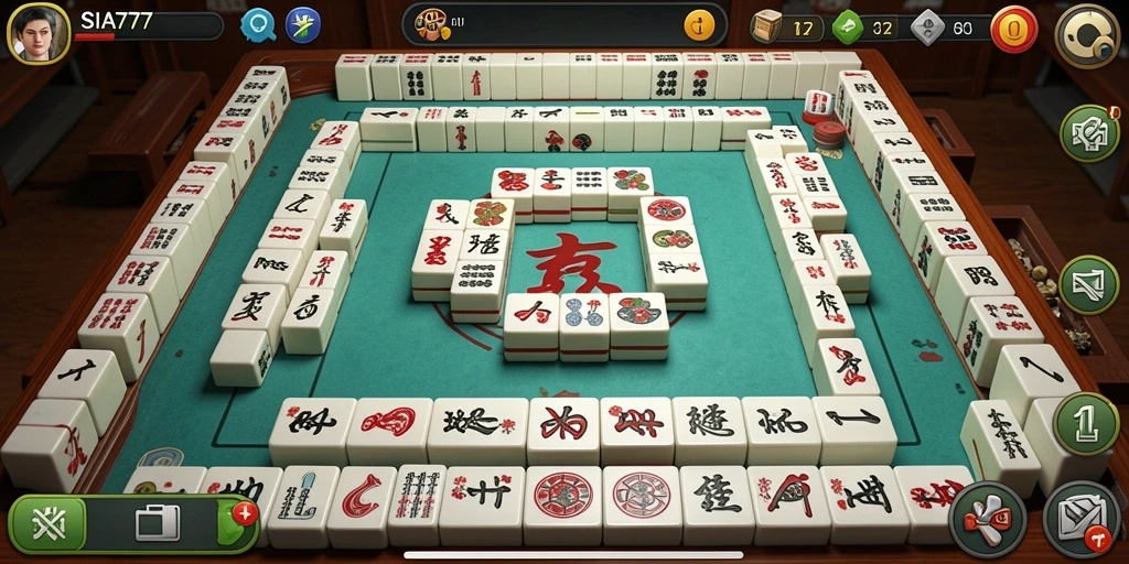 Screenshot SIA777 menunjukkan gameplay Mahjong yang seru dan mengasyikkan.