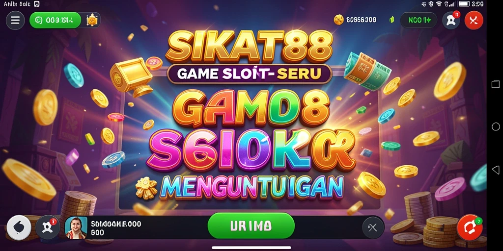 Tampilan gameplay SIKAT88 yang penuh warna dan mendebarkan.