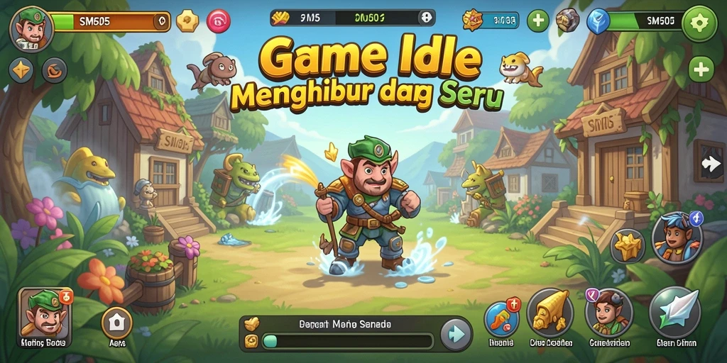 Tangkapan layar menampilkan gameplay santai dan menyenangkan dari SM605.