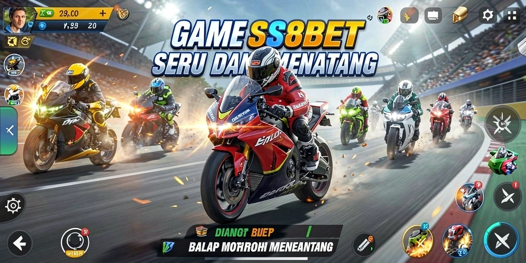 Gameplay seru balapan motor di SS88BET dengan grafik yang memukau.
