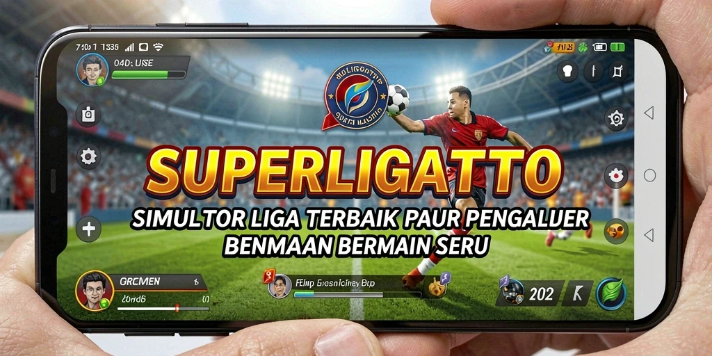 Tampilan gameplay SUPERLIGATOTO yang mendebarkan dan realistis.