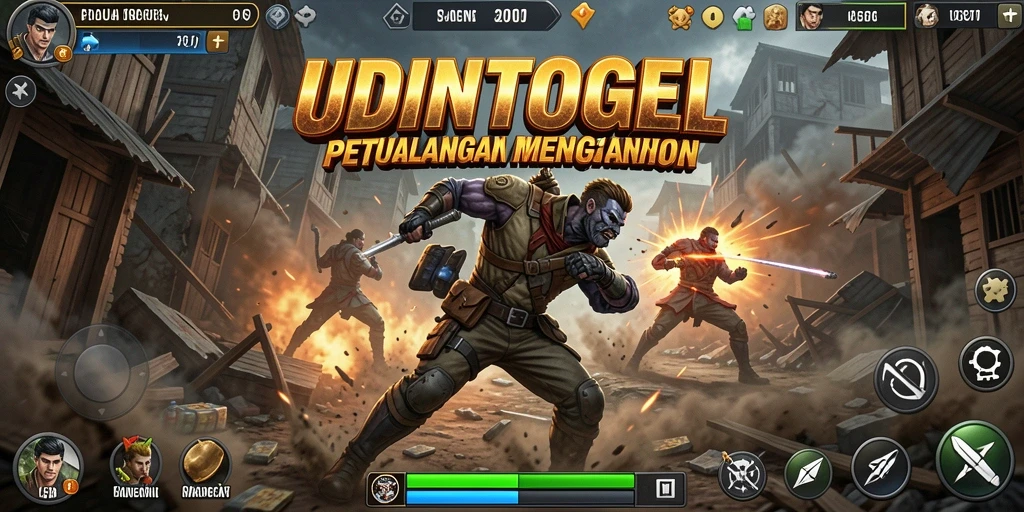 Tampilan gameplay menegangkan dari UDINTOGEL.