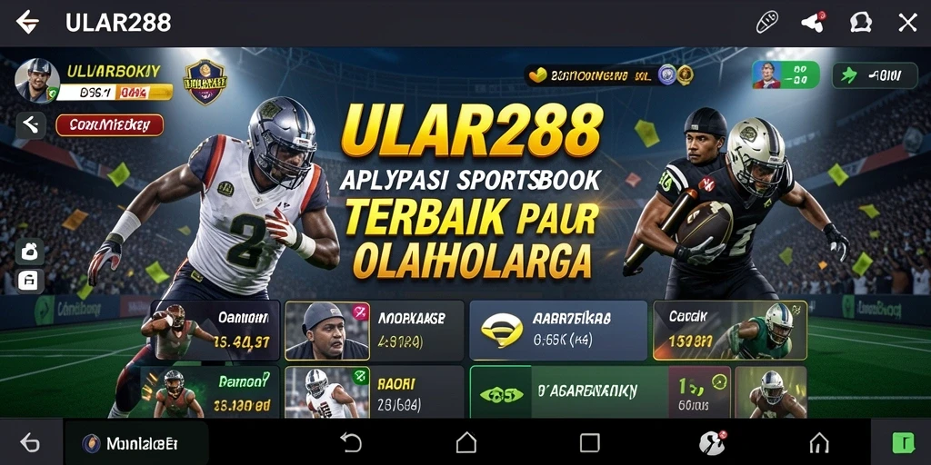 Tampilan utama ULAR288 dengan berbagai pilihan taruhan olahraga.