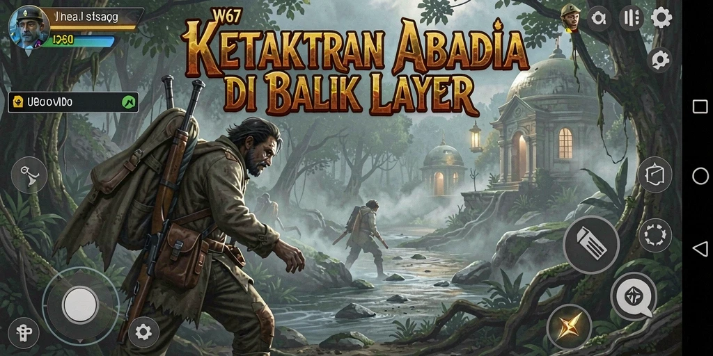 Screenshot menampilkan suasana mencekam dalam game W67 dengan efek visual yang mendalam.